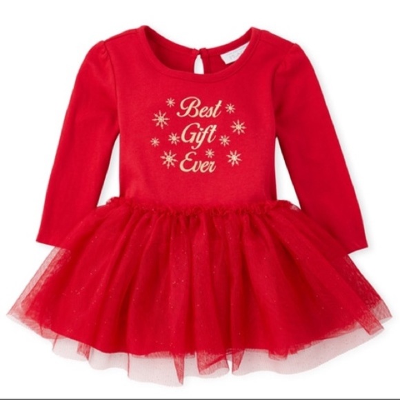 The Children's Place Red Glitter Tutu Dress - Picture 2 of 5